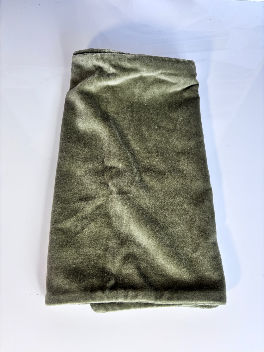 Quince (only 1 ) Classic Cotton Velvet Pillow Cover Moss